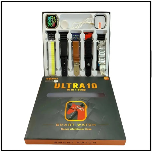 10 in 1 Ultra Smart Watch with 10 straps